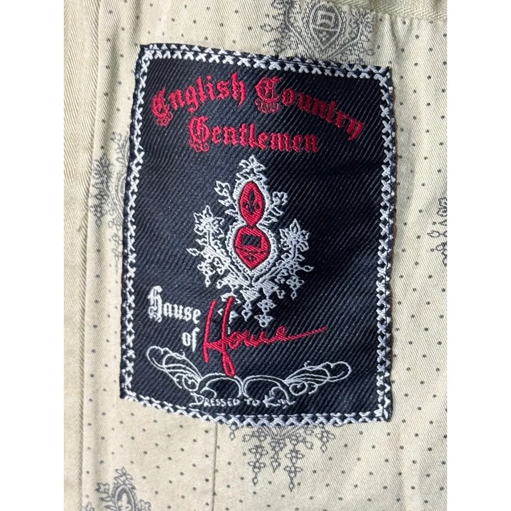 Vintage Y2K House of Howe English Country Gentlemen Mens 44 Herringbone Blazer